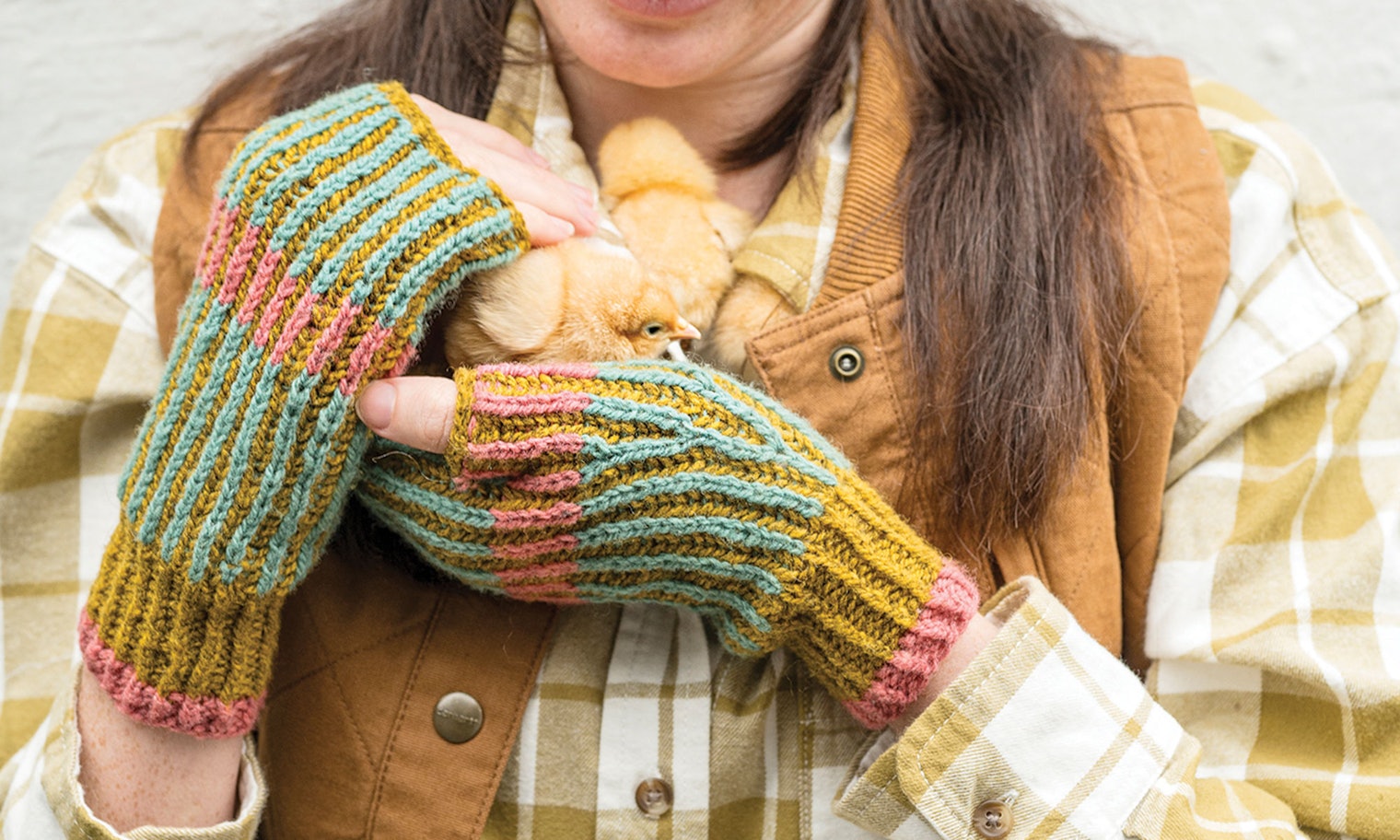 Brooklyn Mitts by Olga Putano for the rigid-heddle loom.