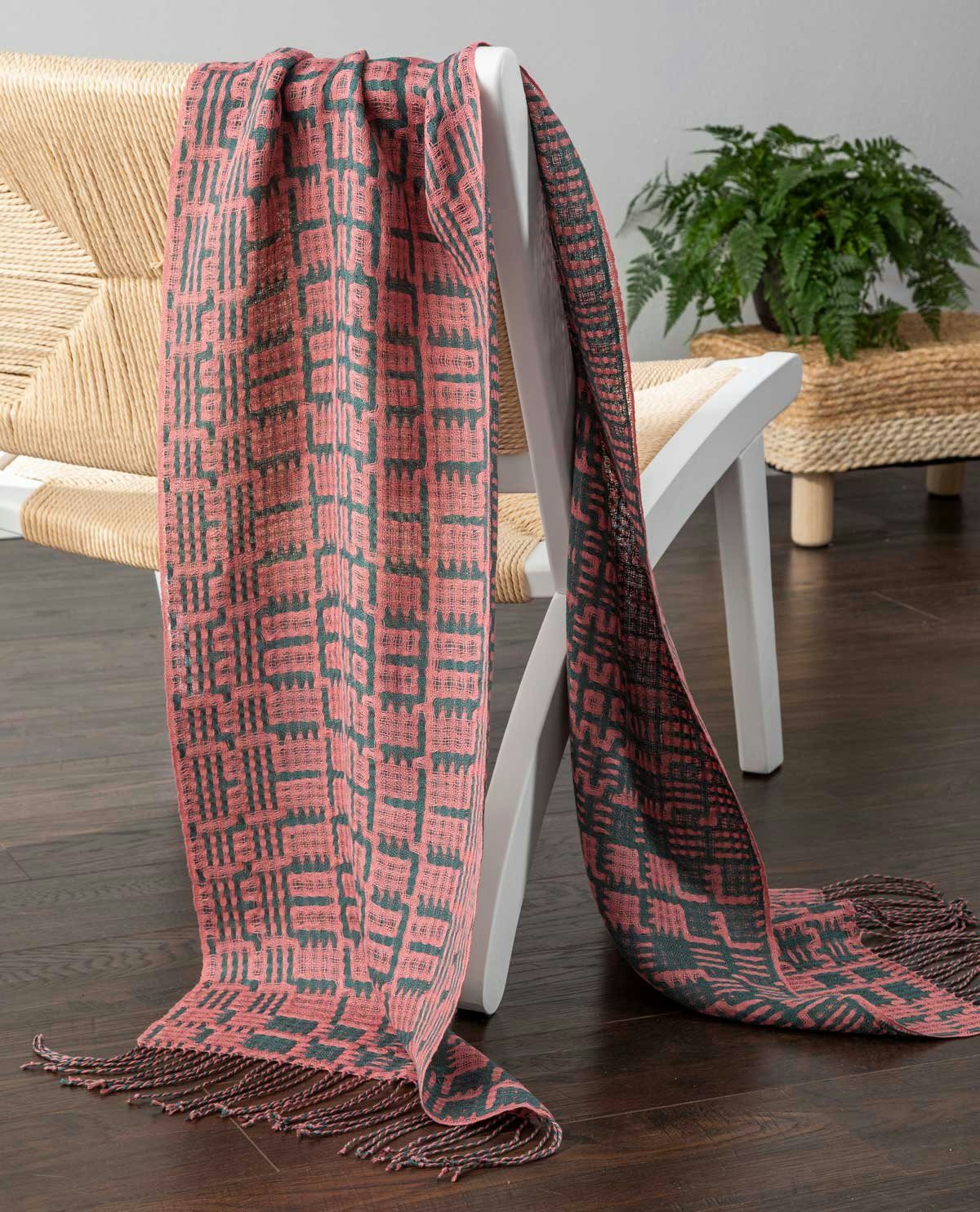 Kate Lange-McKibben’s Cherry City Circuits Scarf, from the Spring 2025 issue. Photo by Matt Graves