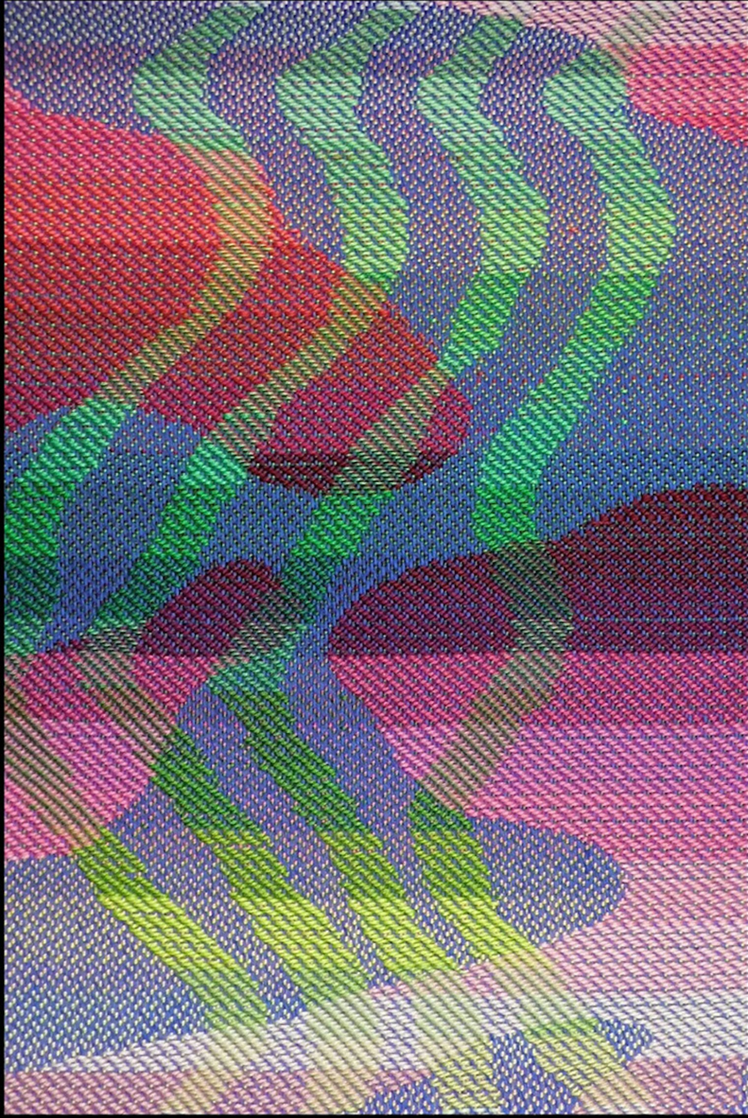 A sample showing a combination of straight and broken twills.