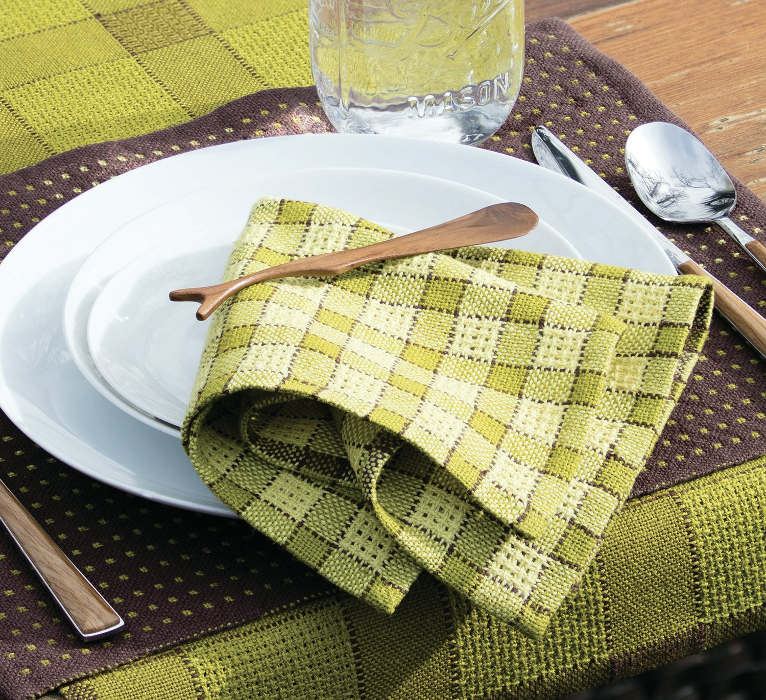 Finnish Lace Dinner Napkins by Gayle Pace. Photo by George Boe