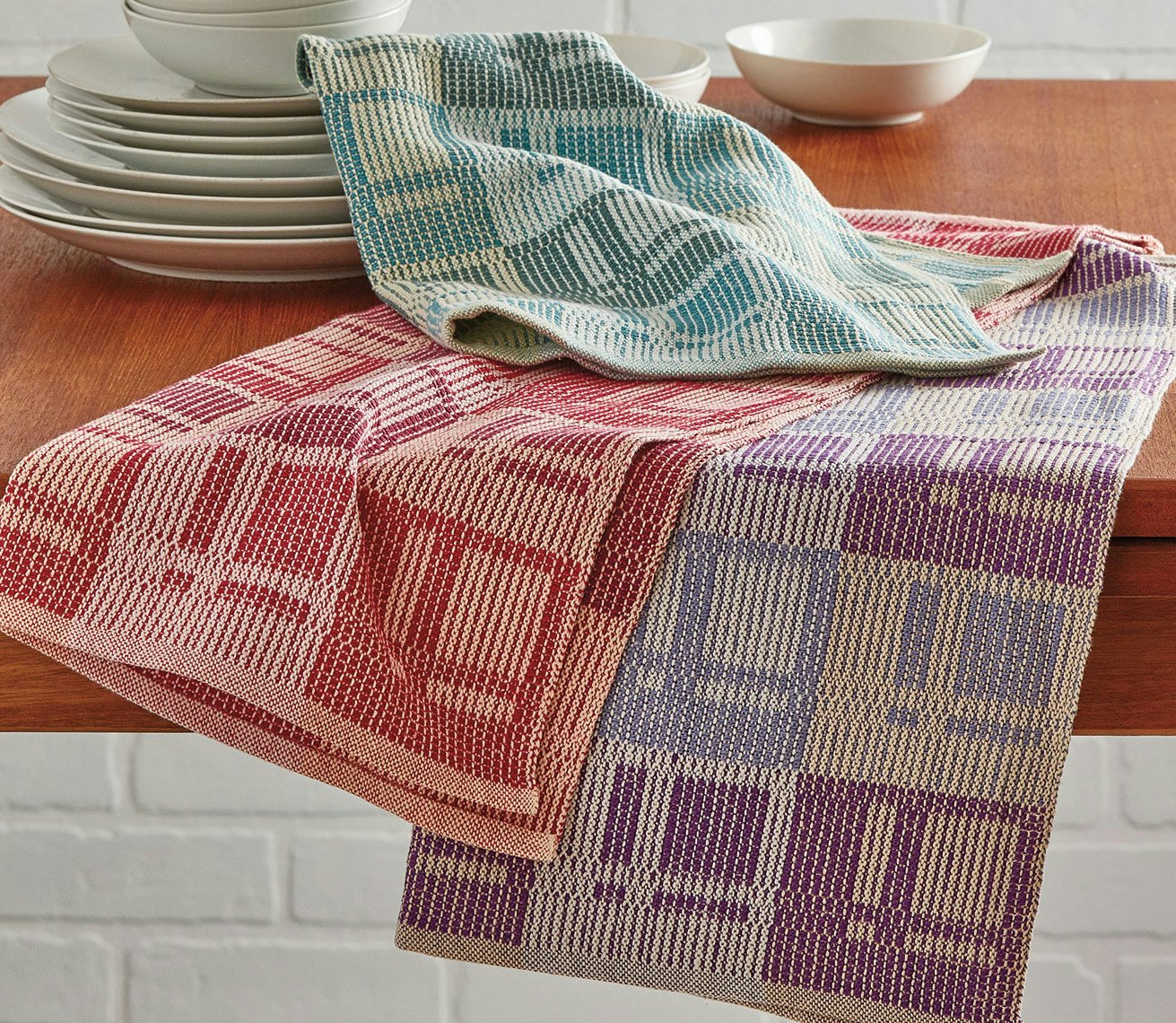 Towels in a Modern Arrangement by Linda Gettmann. Photo by George Boe