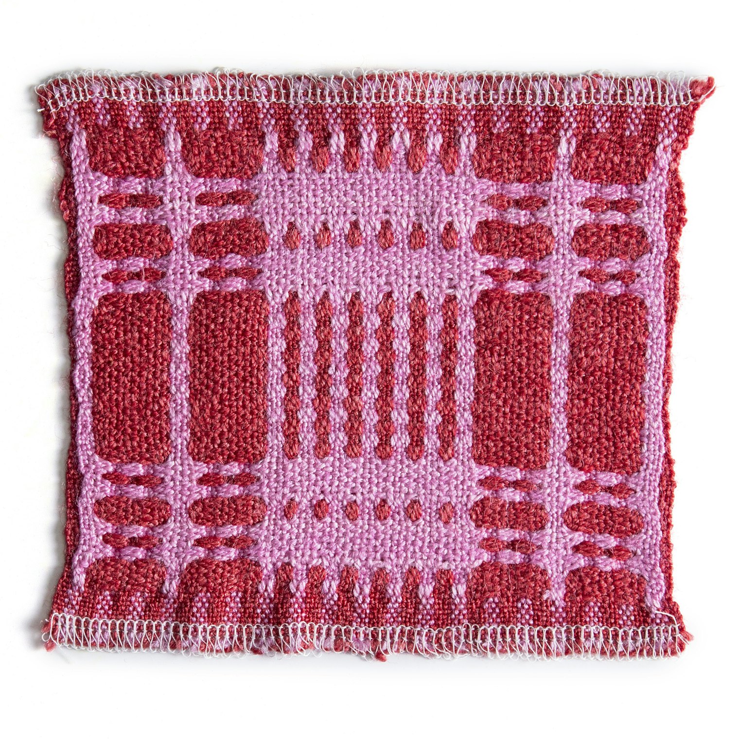Sample 2: Zephira, deflected doubleweave with alternate tie-up and treadling.
