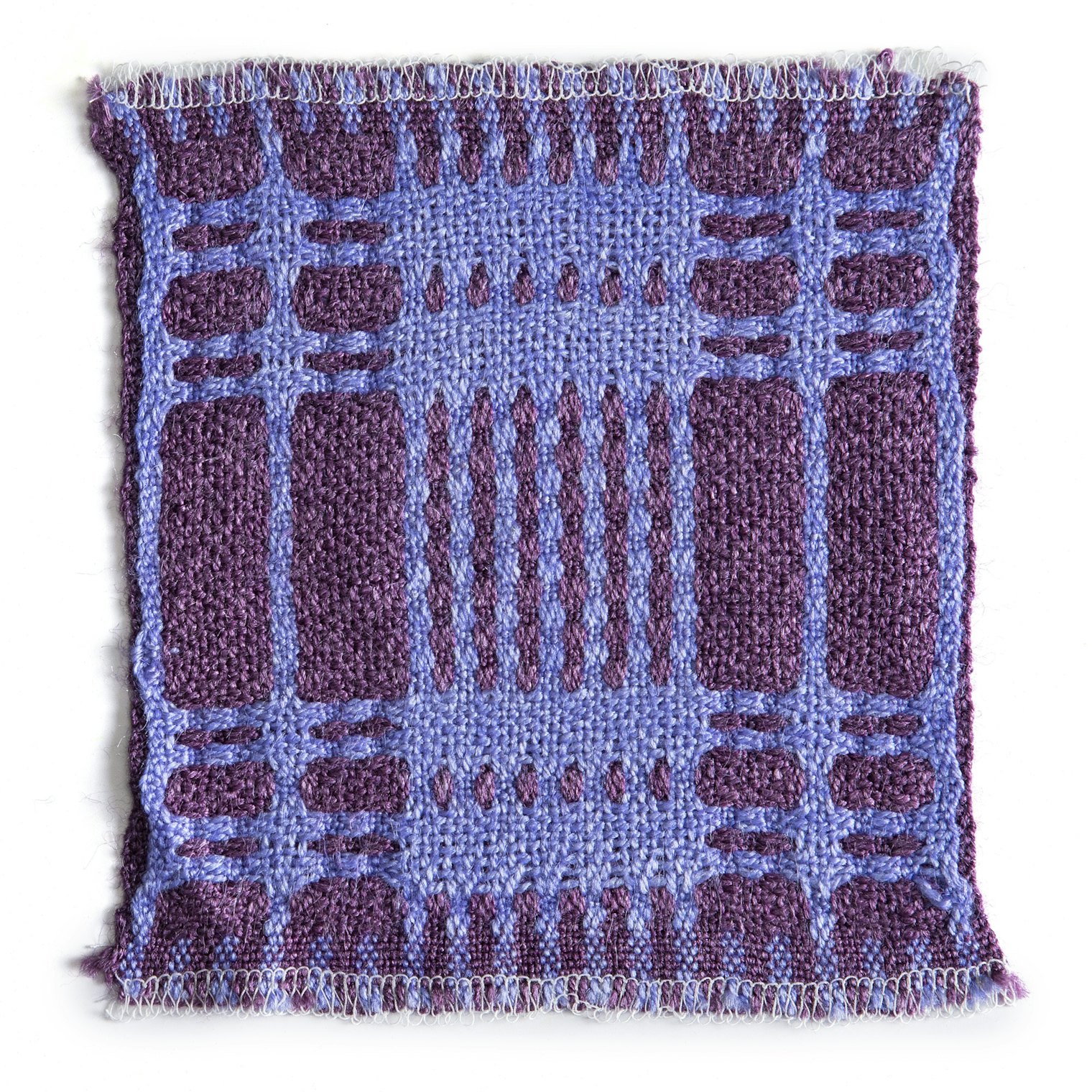 Sample 5: Zephira, deflected doubleweave with alternate tie-up and treadling.