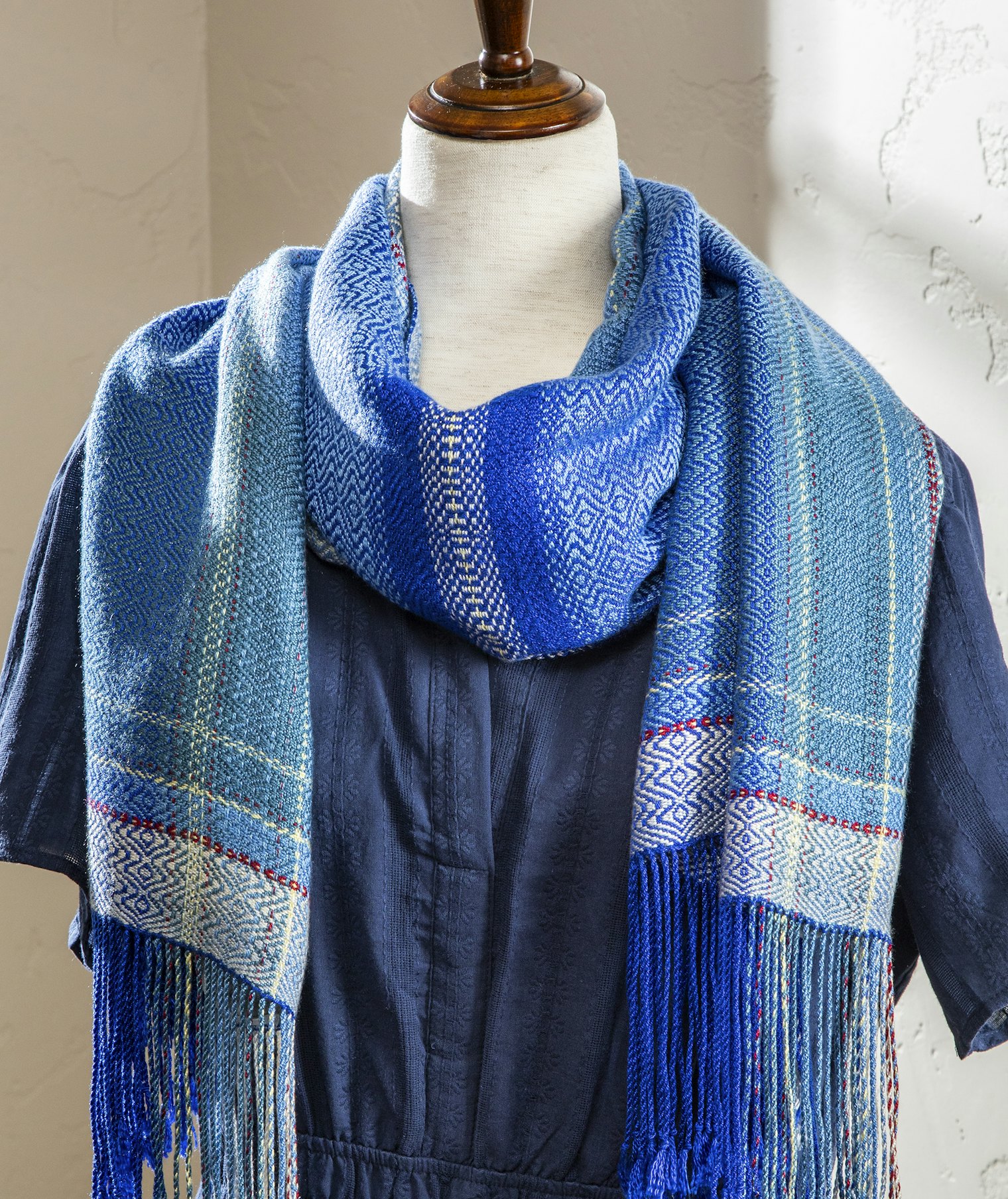 The Flights of Fancy Shawl project as written.