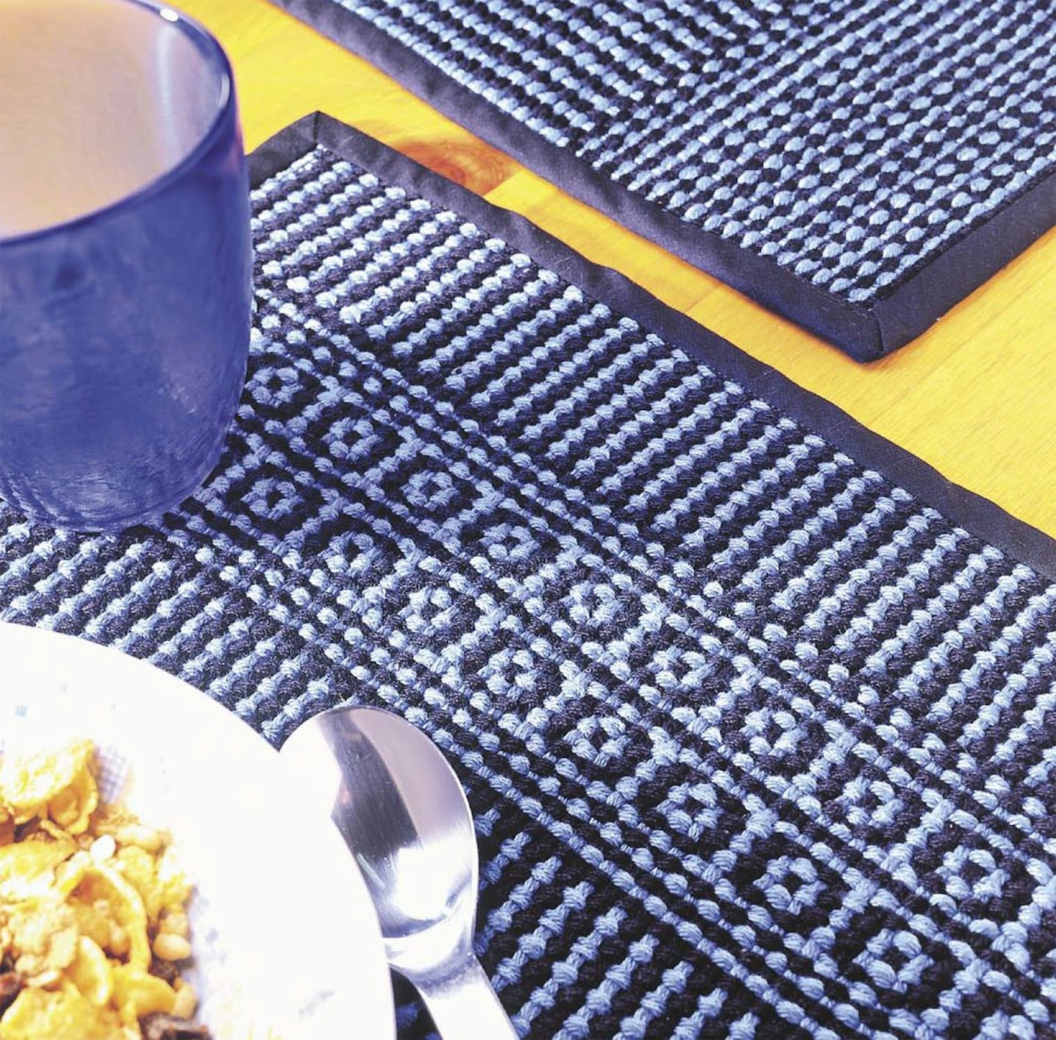 Blue Maze Placemats