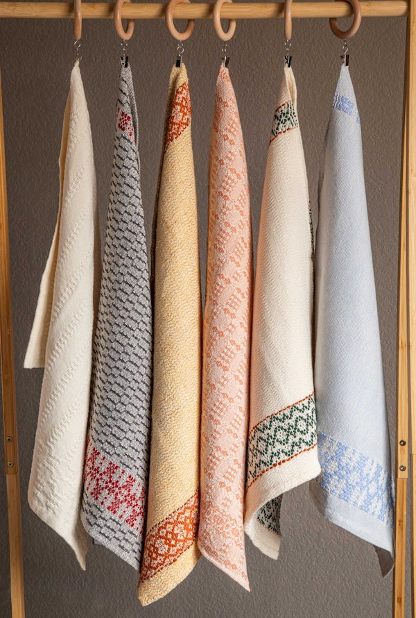 Annette Swan Schipf’s Shifting Structures Towels