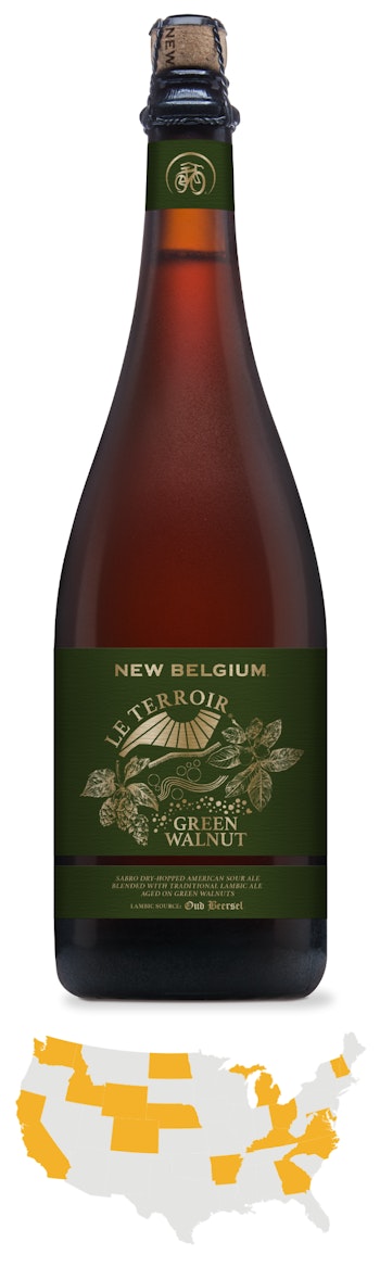 New Belgium Brewing  Le Terroir Green WalnutImage