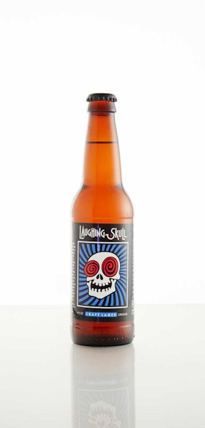 Red Brick Brewing Company Laughing Skull Craft Lager Image