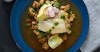 Seared Cod with Pork Posole and Cilantro Pesto Recipe Image