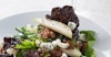 Salad with Porter-Glazed Walnuts and Pear-Pilsner Vinaigrette Image