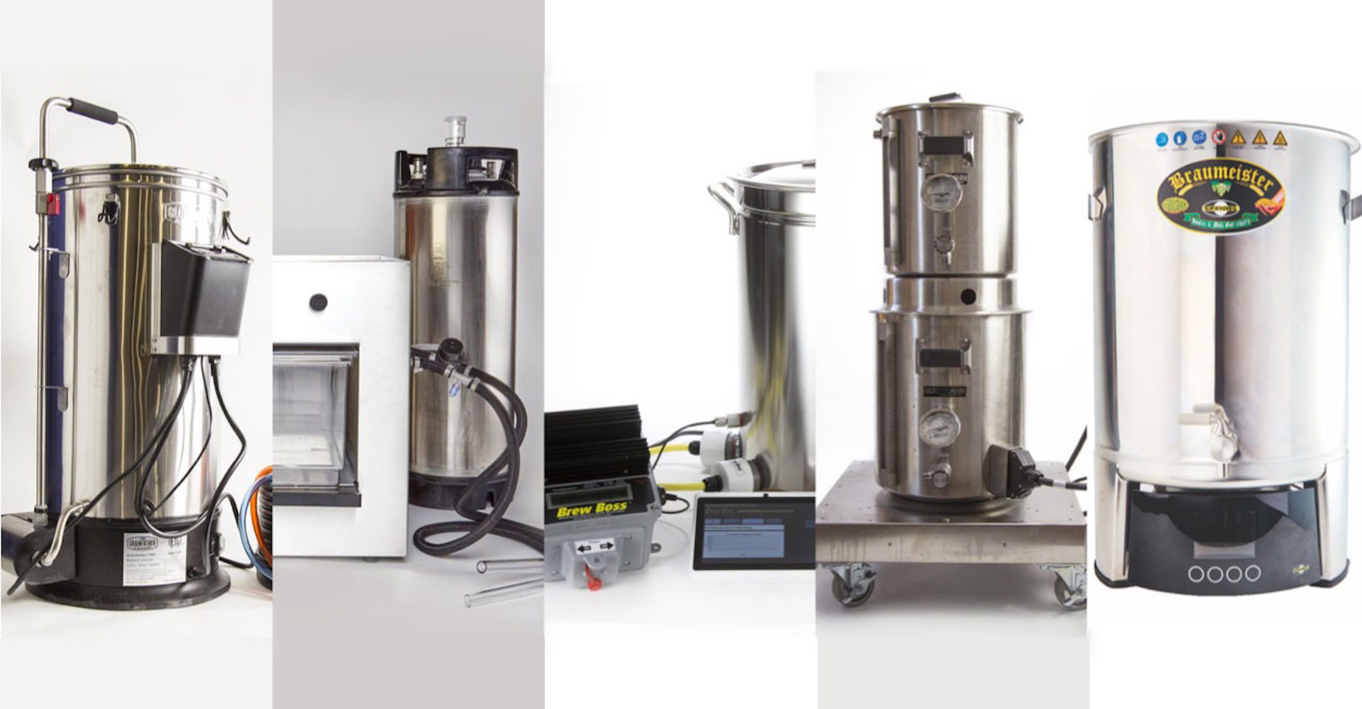 Comparativa sistemas brewing eléctricos todo-en-uno BrewZilla Grainfather equipos homebrewing
