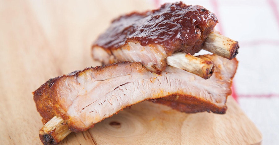 Cooking with Beer: Porter-Braised and Grilled Baby Back Ribs Image