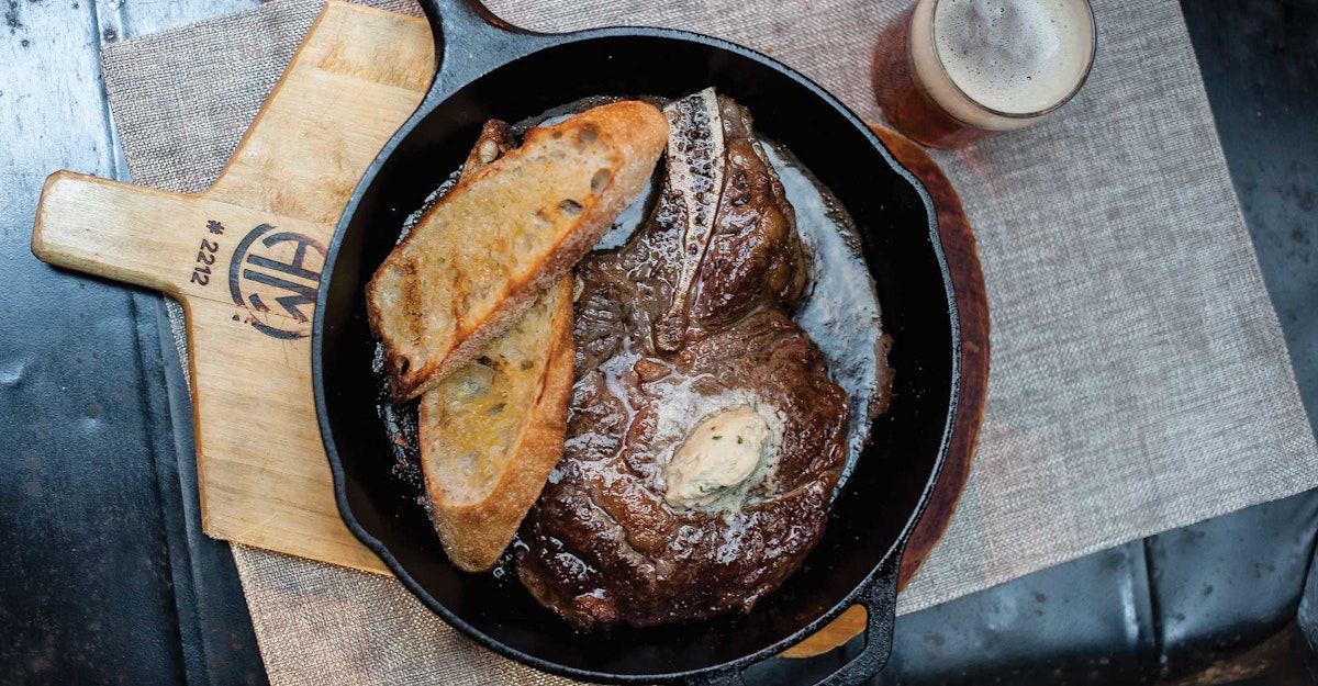 Cast Iron RibEye with Blue CheeseBeer Butter Recipe Craft Beer