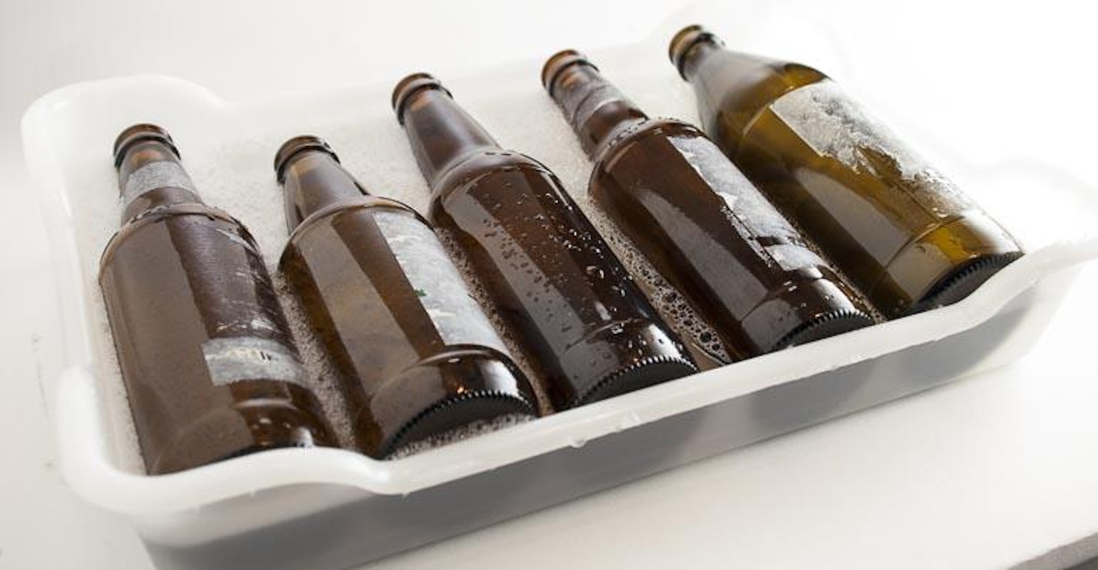 6 pack) with labels clear empty