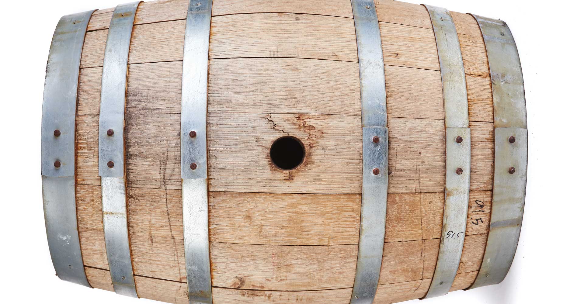 3 Gallon Used Raw Oak Whiskey Barrel 