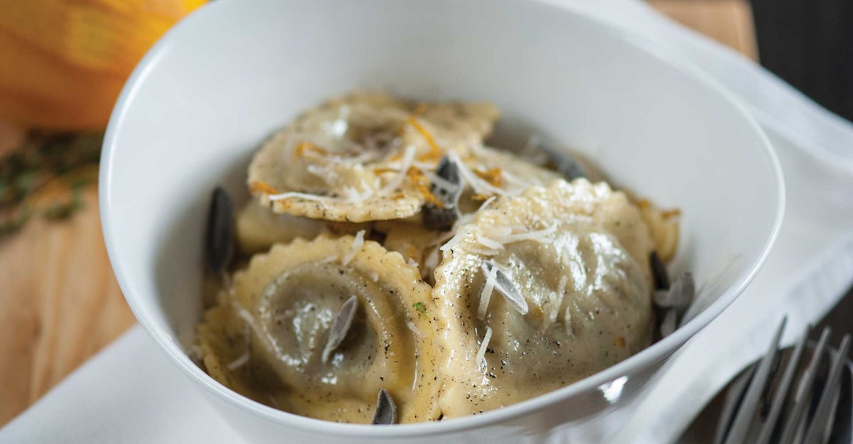 Butternut Squash Agnolotti with Oktoberfest Brown Butter Sauce Craft Beer & Brewing