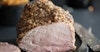 Sage-and-Walnut-Crusted Pork Loin with Hard Cider Apple Chutney Recipe Image