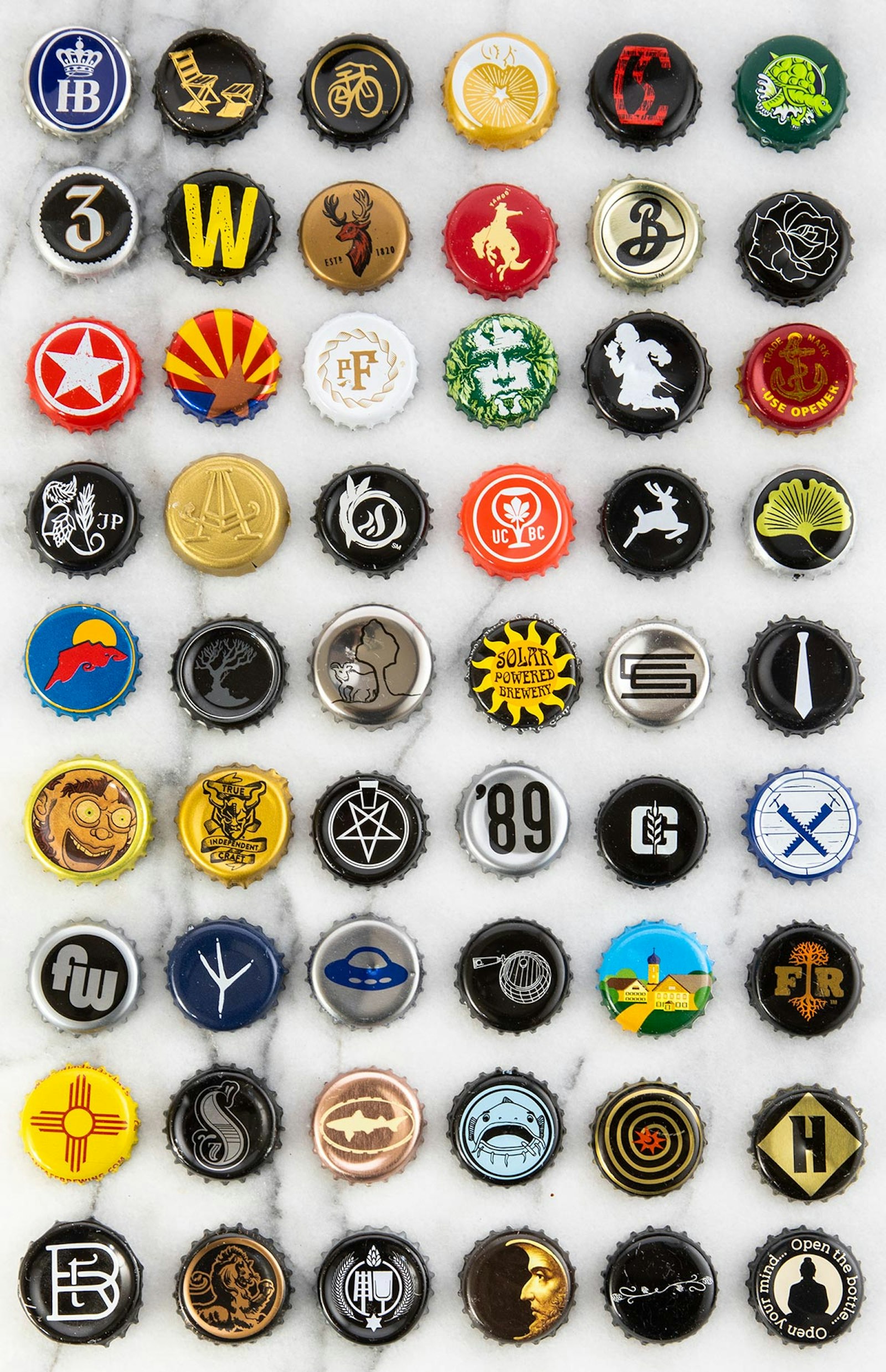 Chill Plate Bottle Cap Quiz Craft Beer & Brewing
