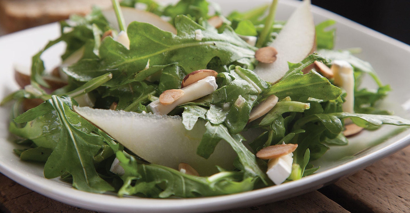 Cooking with Beer: Arugula, Pear, and Camembert Salad with Saison Vinaigrette Primary Image