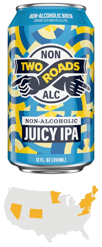 Two Roads Brewing Non-Alc Juicy IPAImage