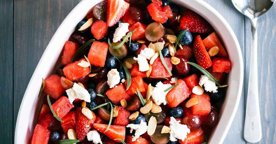 Cooking with Gose: Fruit Salad with Goat Cheese Image