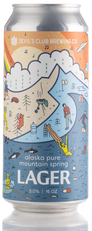 Devil's Club Brewing Alaska Pure Mountain Spring Lager Image