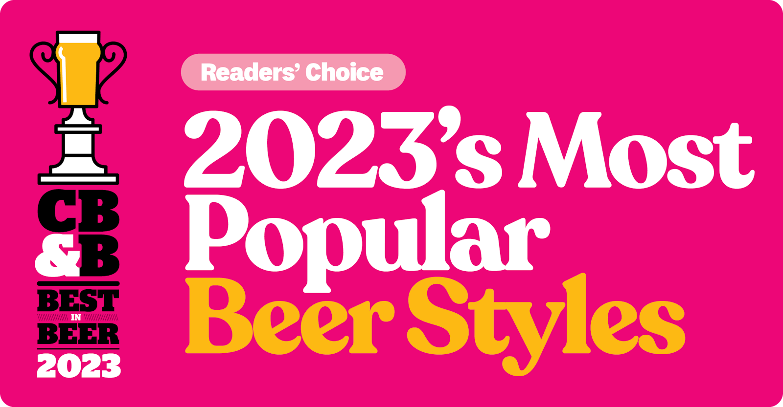 Best in Beer Reader’s Choice: 2023’s Most Popular Beer Styles Primary Image