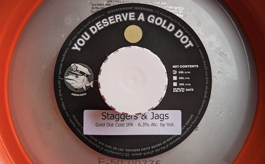 Recipe: Gold Dot Staggers & Jags Cold IPA Image