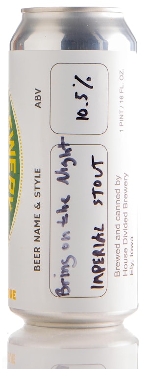 House Divided Brewery Bring On the Night Imperial Stout Image