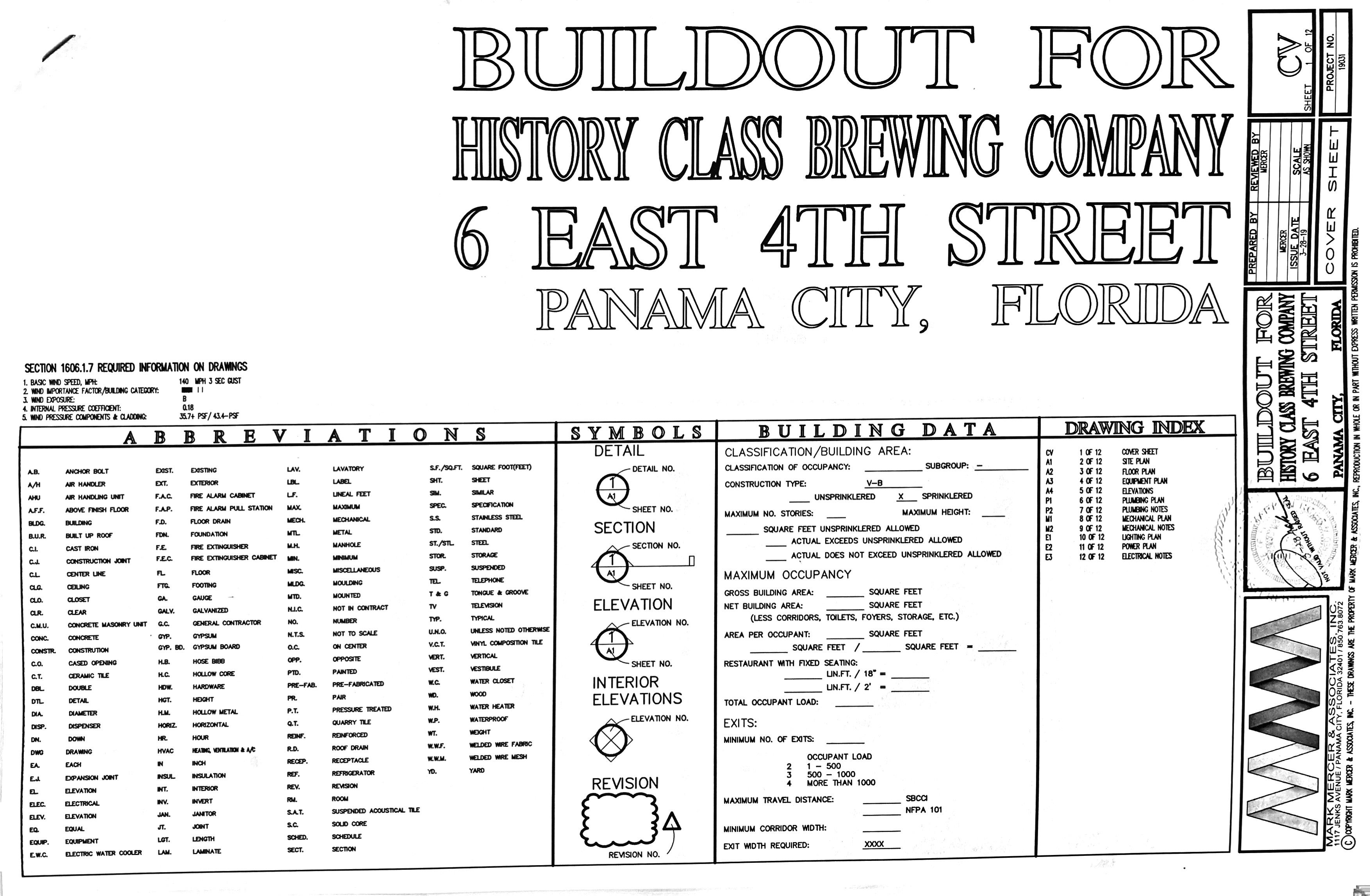 Stamped Building Plans | History Class Brewing