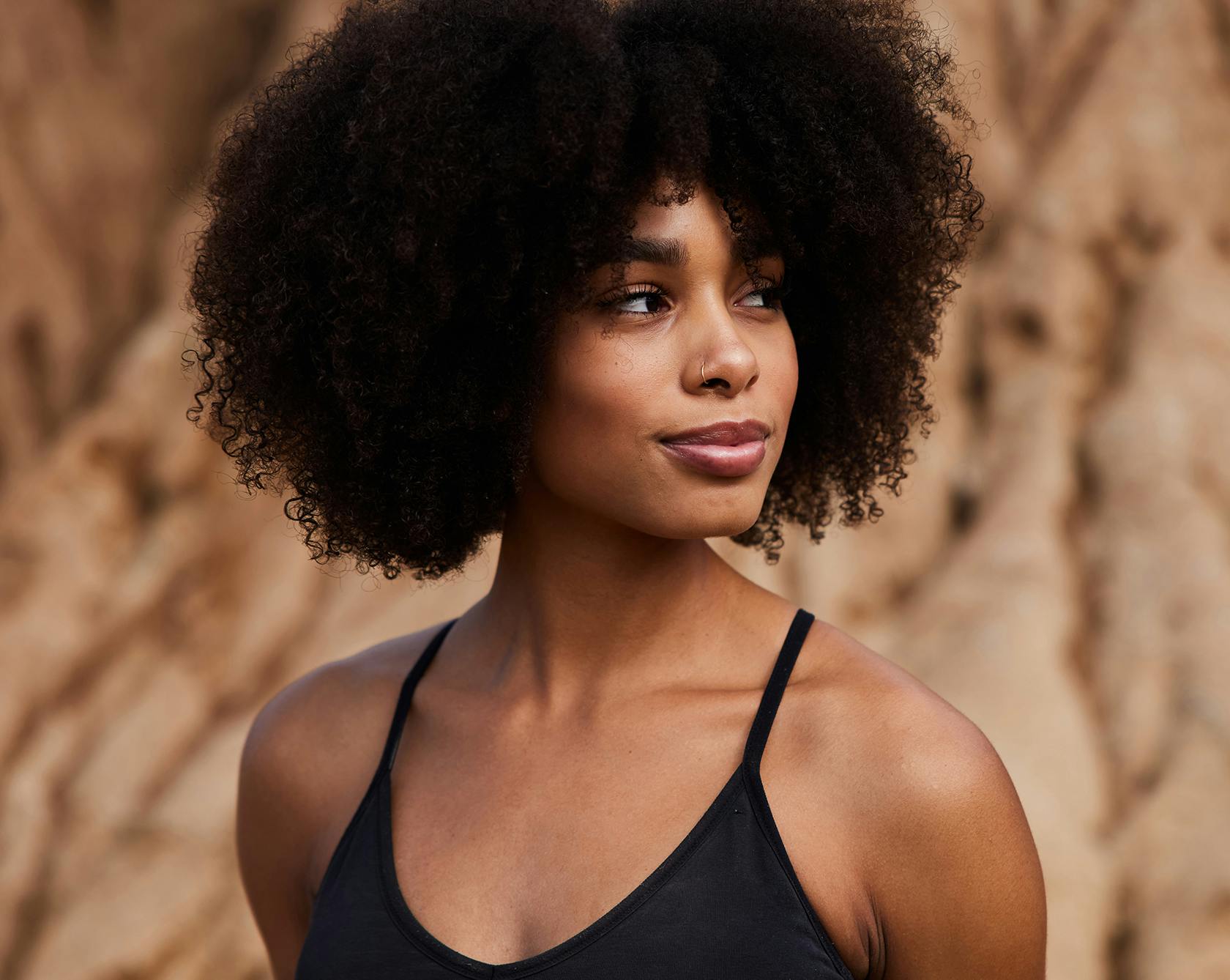 close up of attractive woman smiling