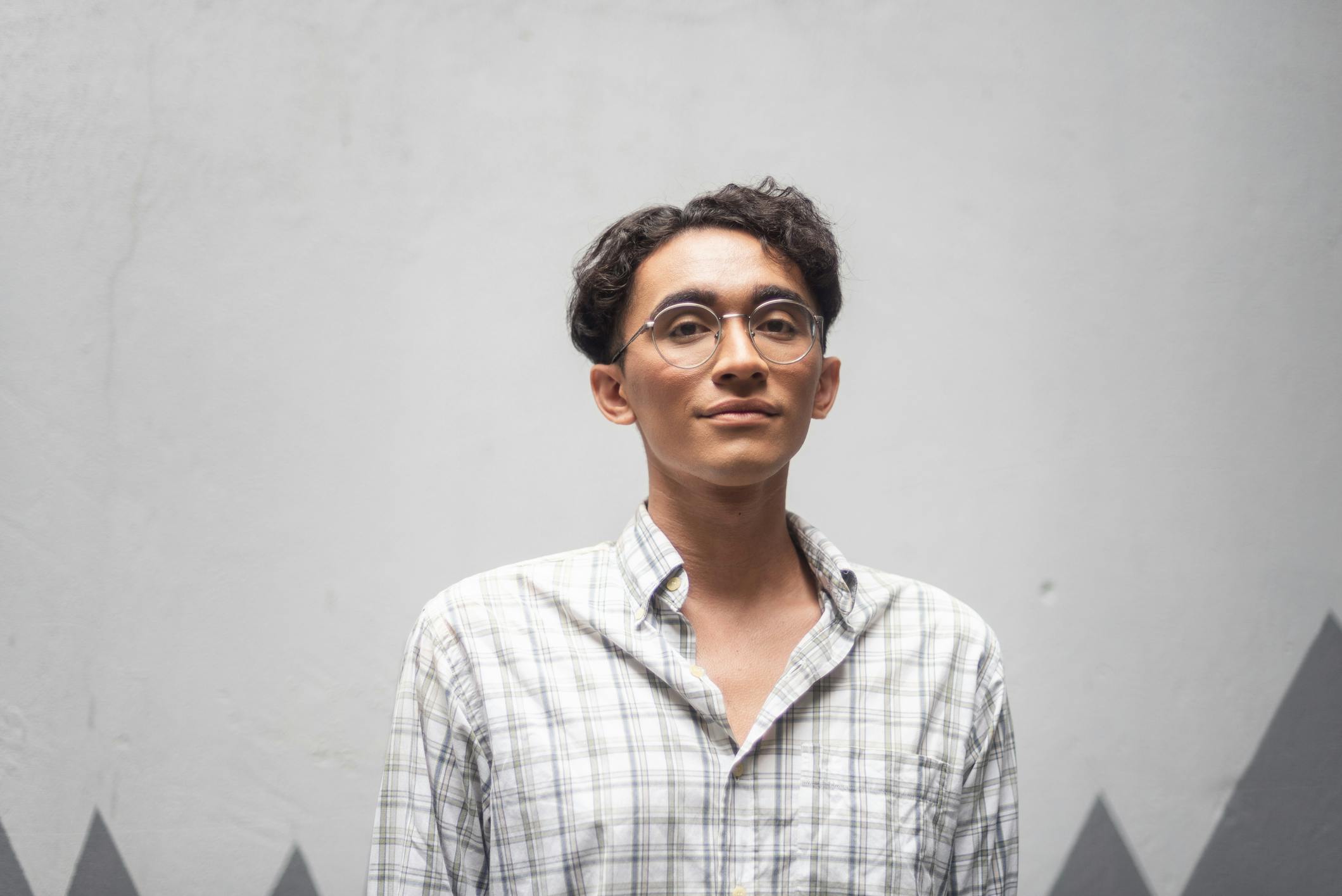 Person wearing glasses