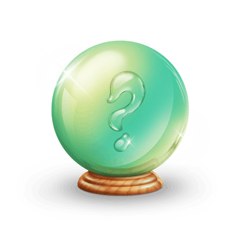Illustration of a crystal ball