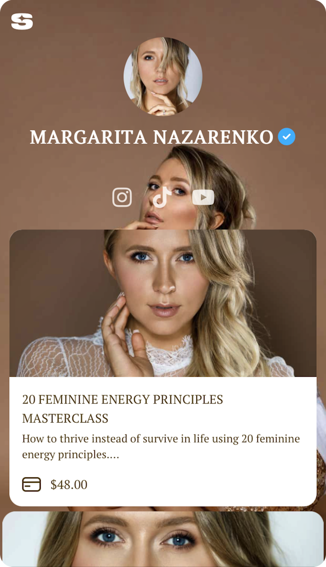 Margarita Nazarenko Snipfeed page