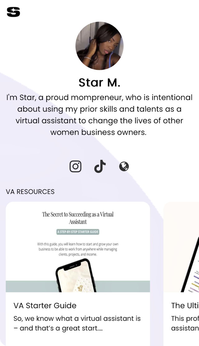 Star M. Snipfeed page