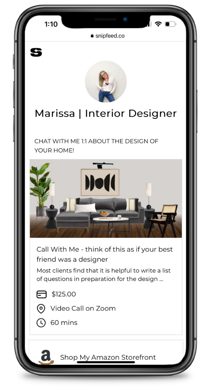 Marissa | Interior Designer Snipfeed page