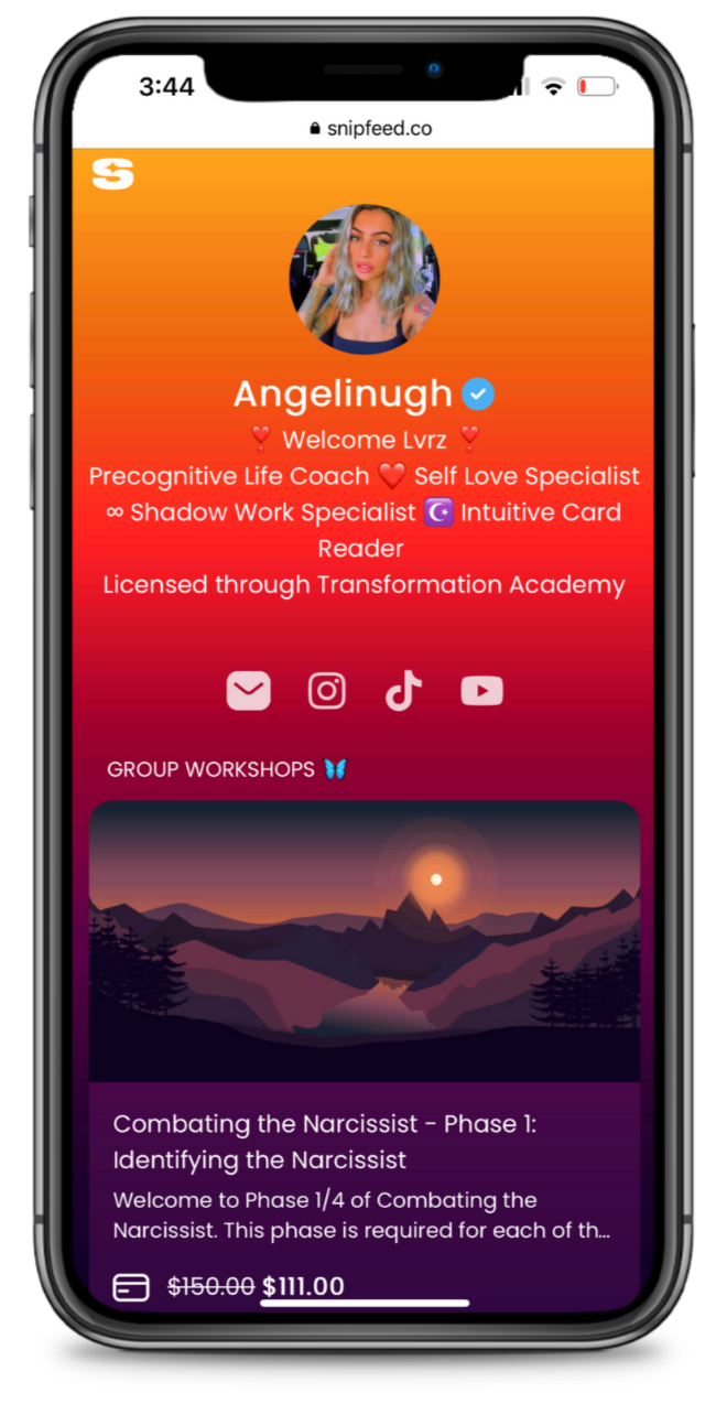 Angelinugh Snipfeed page