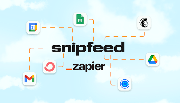 Automate your workflow on Snipfeed with Zapier
