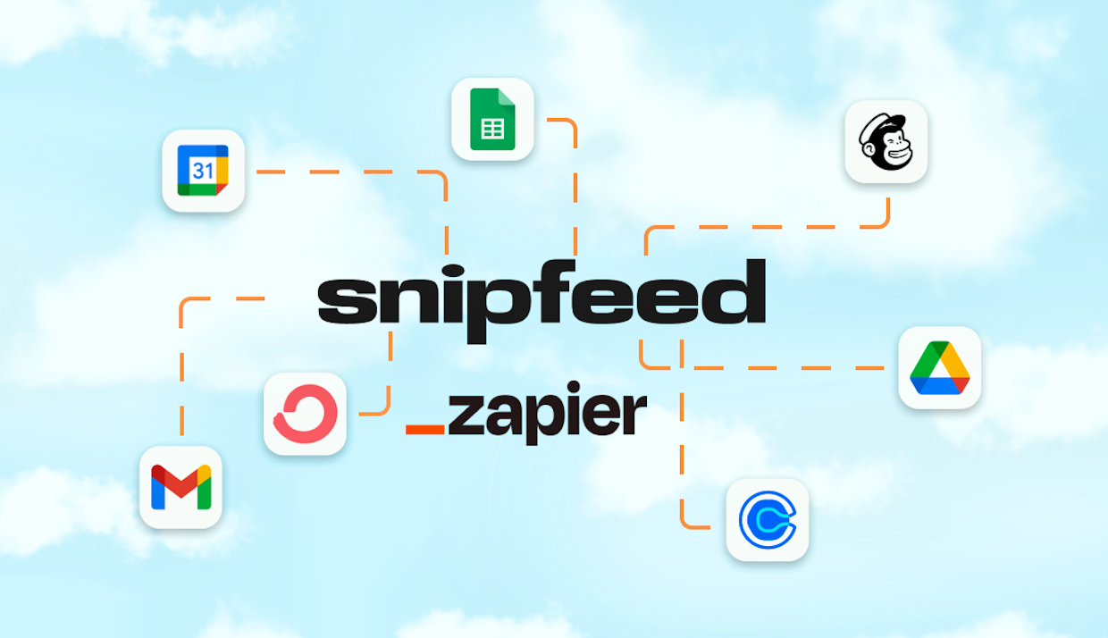 Automate your workflow on Snipfeed with Zapier