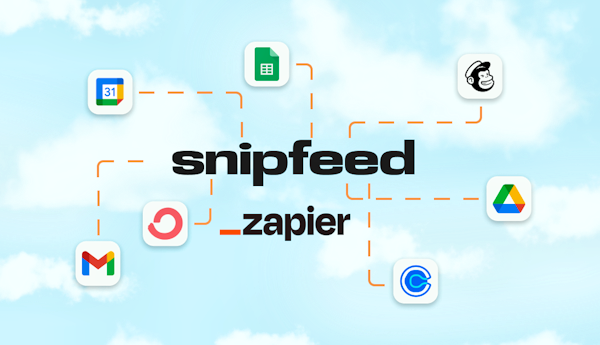 Automate your workflow on Snipfeed with Zapier