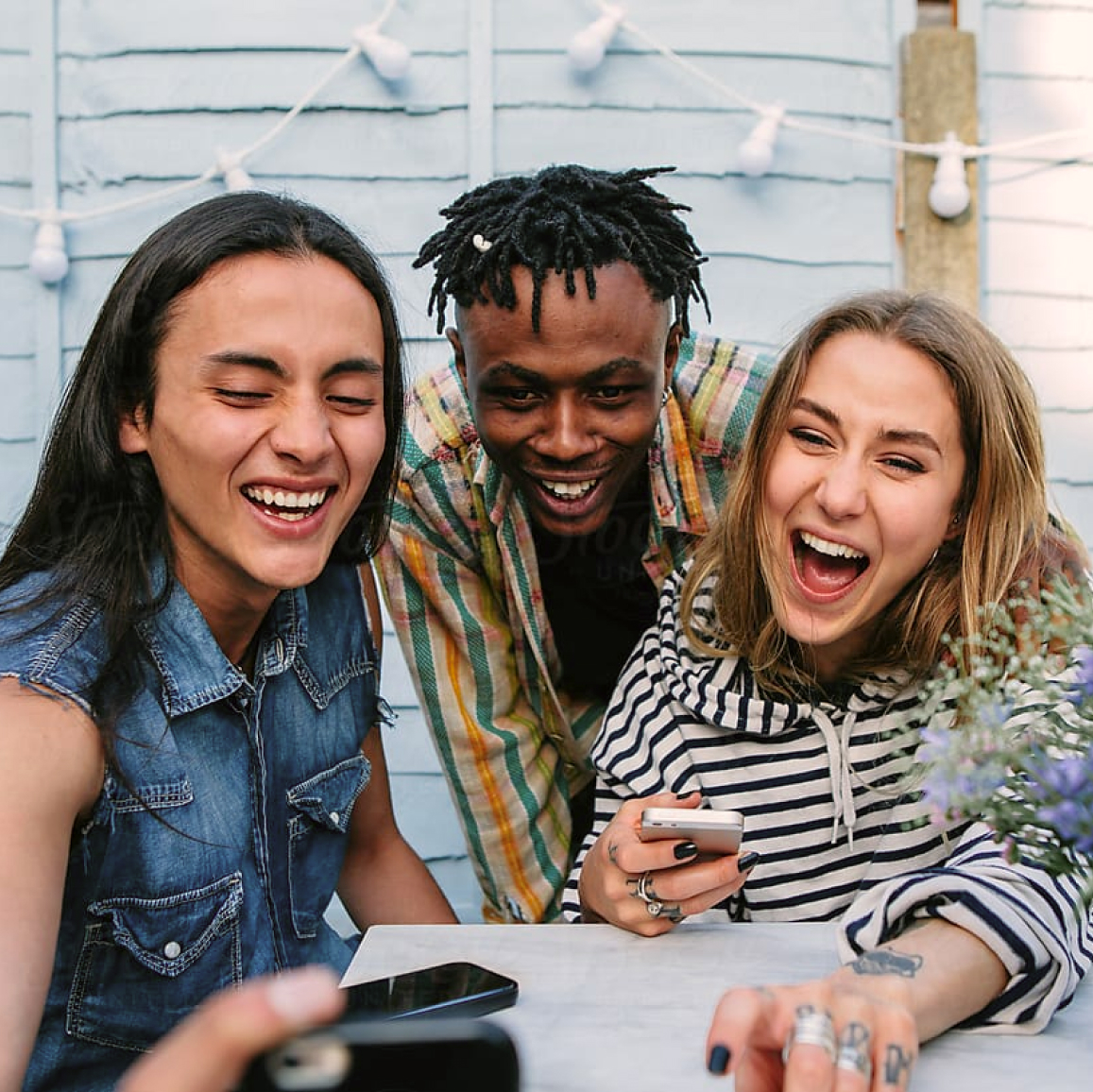 People laughing