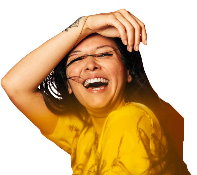 Woman smiling