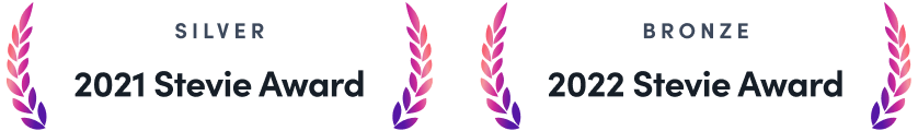 2021 Silver Stevie Award & 2022 Bronze Stevie Award