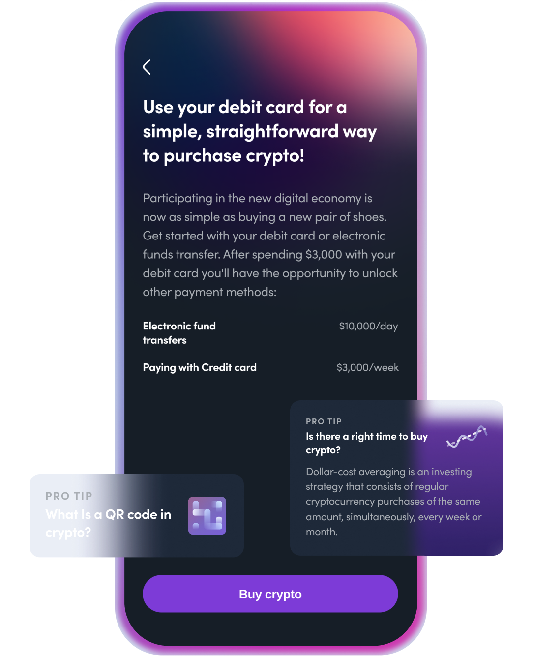 Buy crypto with mobile phone