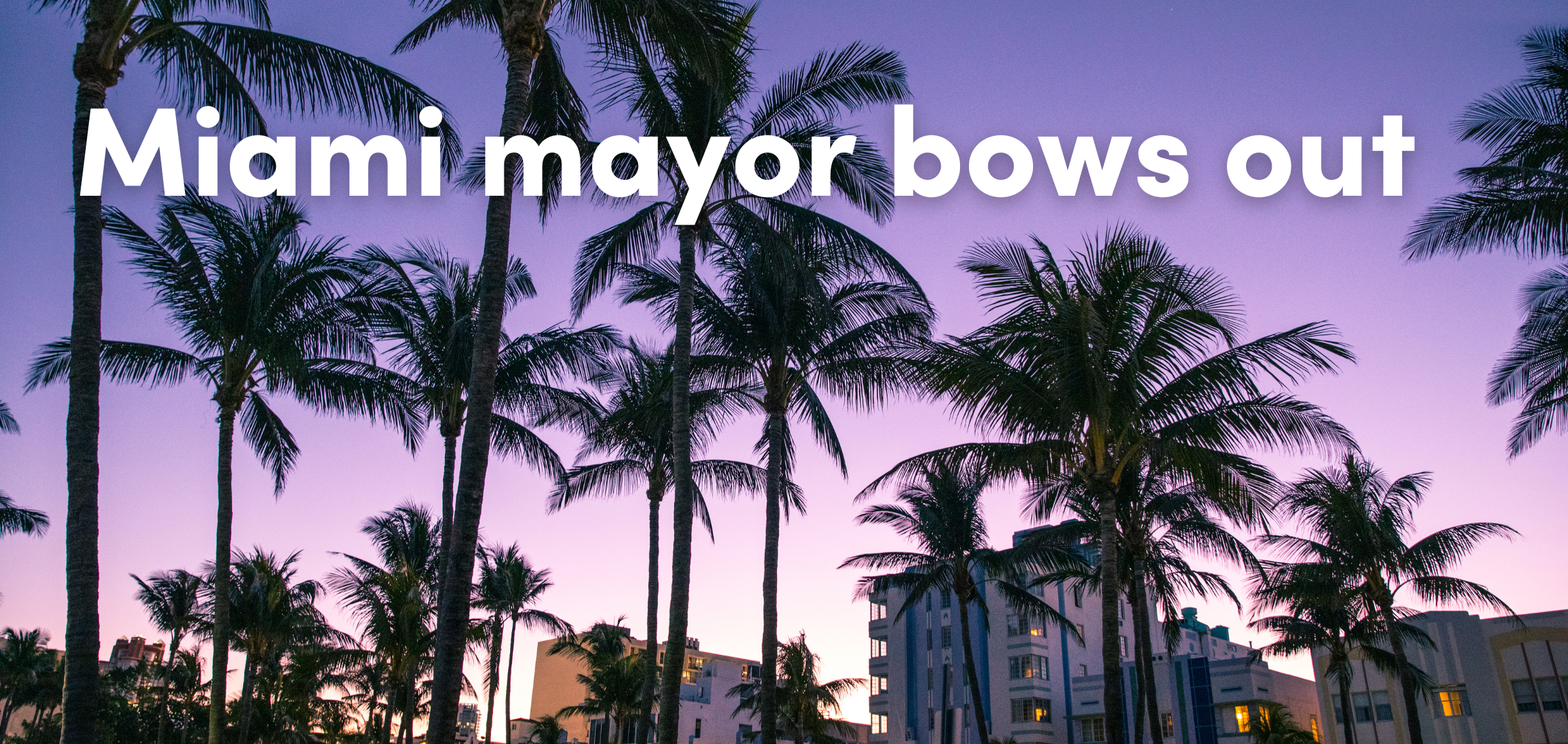 Miami Mayor Francis Saurez has suspended his campaign for the U.S. presidency