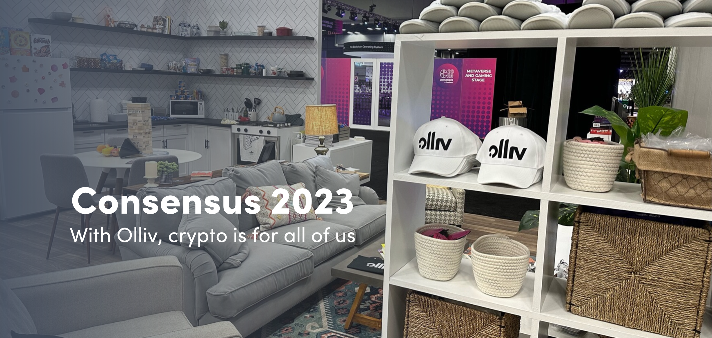 Olliv debuted April 26, 2023 at Consensus 2023 in Austin, TX and it's a simple, intuitive financial-services platform to easily invest in and use crypto in everyday life