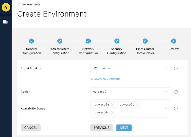 StarTree Cloud portal's BYOC edition deployment configuration