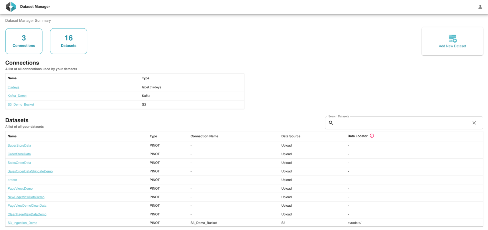 StarTree Data Manager portal