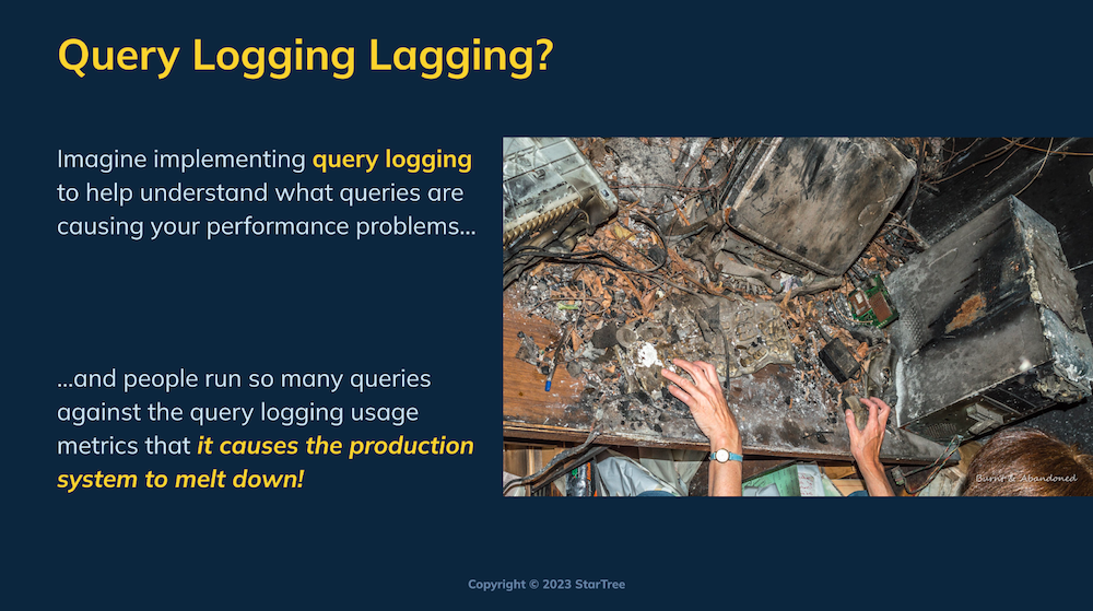 Learn how to deal with lagging query metric logging