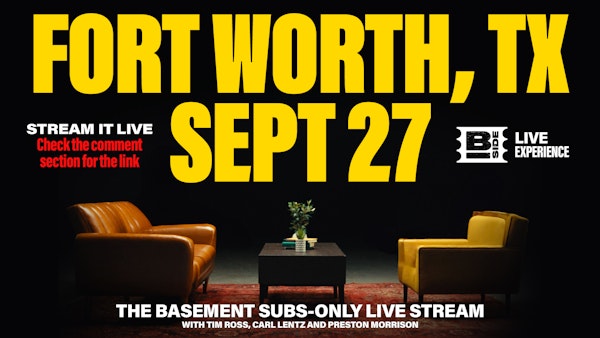 EXCLUSIVE LIVE STREAM (Link in comments NOW) – DFW, The Basement LIVE w- Tim Ross, Carl Lentz, & Preston Morrison